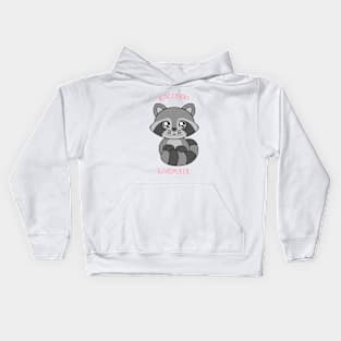 Raccoon whisperer, cute raccoon Kids Hoodie